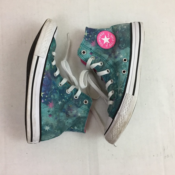 girls teal converse